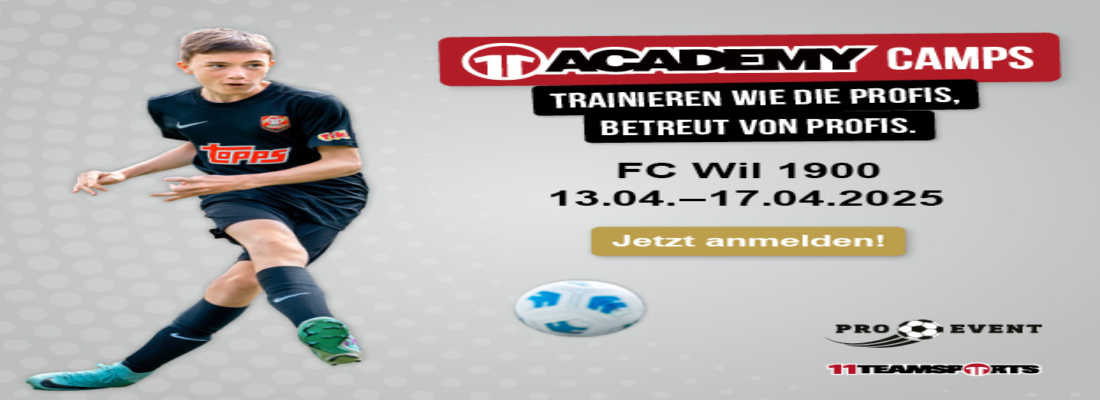 FC Wil 1900 11ts ACADEMY Camps 2025 Fussballcamp